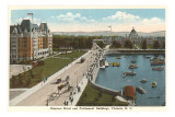 Empress Hotel and Parliament Buildings, Victoria, B.C. Photo