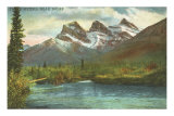 Three Sisters, Near Banff, Alberta Poster