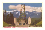 Lions Gate Bridge, Vancouver, British Columbia Fotografía