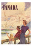 « Canada », famille sur un pont Posters