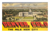 Peaks Surrounding Denver, Colorado Posters