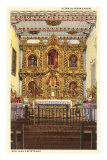 Altar in Serra Chapel, San Juan Capistrano Mission, California Photo
