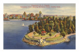 Aerial View of Vancouver, British Columbia Posters