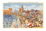 Beach and Municipal Auditorium, Long Beach, California Posters