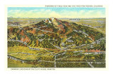 Panorama of Pike's Peak Region, Colorado Posters