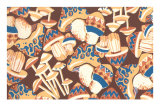 Mushrooms, Decorative Arts Posters