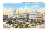 Central Park, Capitol, National Theater, Havana, Cuba Photo