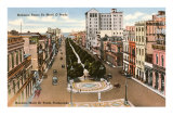 Marti or Prado Promenade, Havana, Cuba Posters