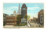 City Hall Square, Hartford, Connecticut Posters