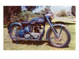 Blue Motorcycle Lámina giclée