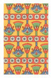 Lotos egipcios, arte decorativo Pósters