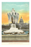 Frozen Fountain, Washington D.C. Posters