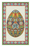 Decorative Art Egg Motif Posters