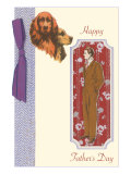 Happy Father's Day, Red Setter Lámina giclée Happy Father's Day, Red Setter Lámina giclée