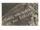There Will Always Be an England Chalk on Pavement Lámina giclée