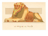 Sphinx of Thanit, Rendering, Egypt Giclée-tryk Sphinx of Thanit, Rendering, Egypt Giclée-tryk
