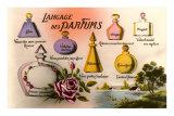 French Perfume Language Posters