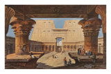 Temple à Louxor, Egypte Posters