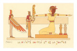 Rendering of the Goddess of Truth and Justice (Maat) Egypt Posters