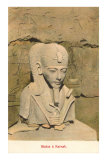 Pharaoh Bust, Karnak, Egypt Prints