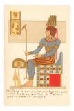 Rendering of Frieze from Theban King Tomb, Egypt Poster