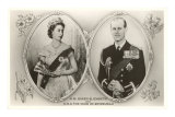 La reine Elizabeth et le prince Philip Posters