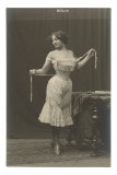 Lady Cinching Corset Pósters