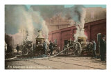 Early Fire Pumpers, Louisville, Kentucky Posters
