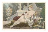 Desnuda con sandalias romanas Fotografía