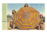 Bathing Beauties and Umbrella Lámina giclée