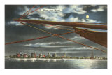 Moon over Miami, Florida Posters