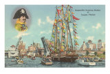 Gasparilla Entering Harbor, Tampa, Florida Posters