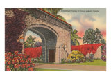 Alhambra Entrance, Coral Gables,  Florida Lámina giclée