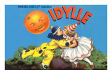 Idylle Oranges, Kissing Child-Clowns Lámina giclée Idylle Oranges, Kissing Child-Clowns Lámina giclée