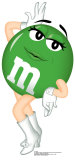 Green M&M Stand Up