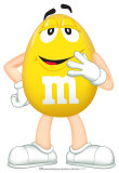 Yellow M&M Stand Up