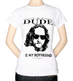 Juniors: The Big Lebowski - The Dude is My Boyfriend T-Shirt
