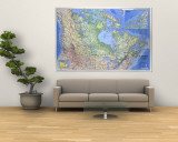 Canada Map 1985 Wandgemälde