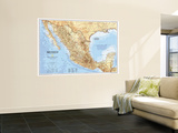 Mexico Map 1994 Reproduction murale géante