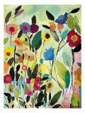 Garten mit blauer Tulpe Giclée-Druck von Kim Parker