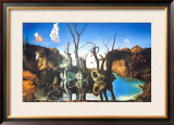 Reflections of Elephants Posters by Salvador Dalí