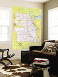 North Central States Map 1974 Mural North Central States Map 1974 Mural