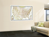 United States Of America Map 1951 Mural United States Of America Map 1951 Mural