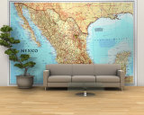 Mexico Map 1994 Wall Mural – Large Mexico Map 1994 Wall Mural – Large