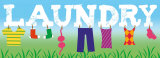 Laundry Poster by Louise Carey