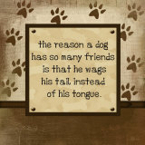 Dog Wags Tail Art by Jennifer Pugh