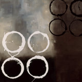 Beige Circles I Kunstdrucke von Laurie Maitland