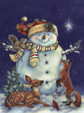 Jolly Snowman Kunstdrucke von Donna Race