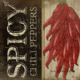 Spicy Chili Peppers Plakaty autor Jennifer Pugh Spicy Chili Peppers Plakaty autor Jennifer Pugh