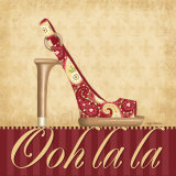 Ooh La La Shoe I Prints by Kathy Middlebrook